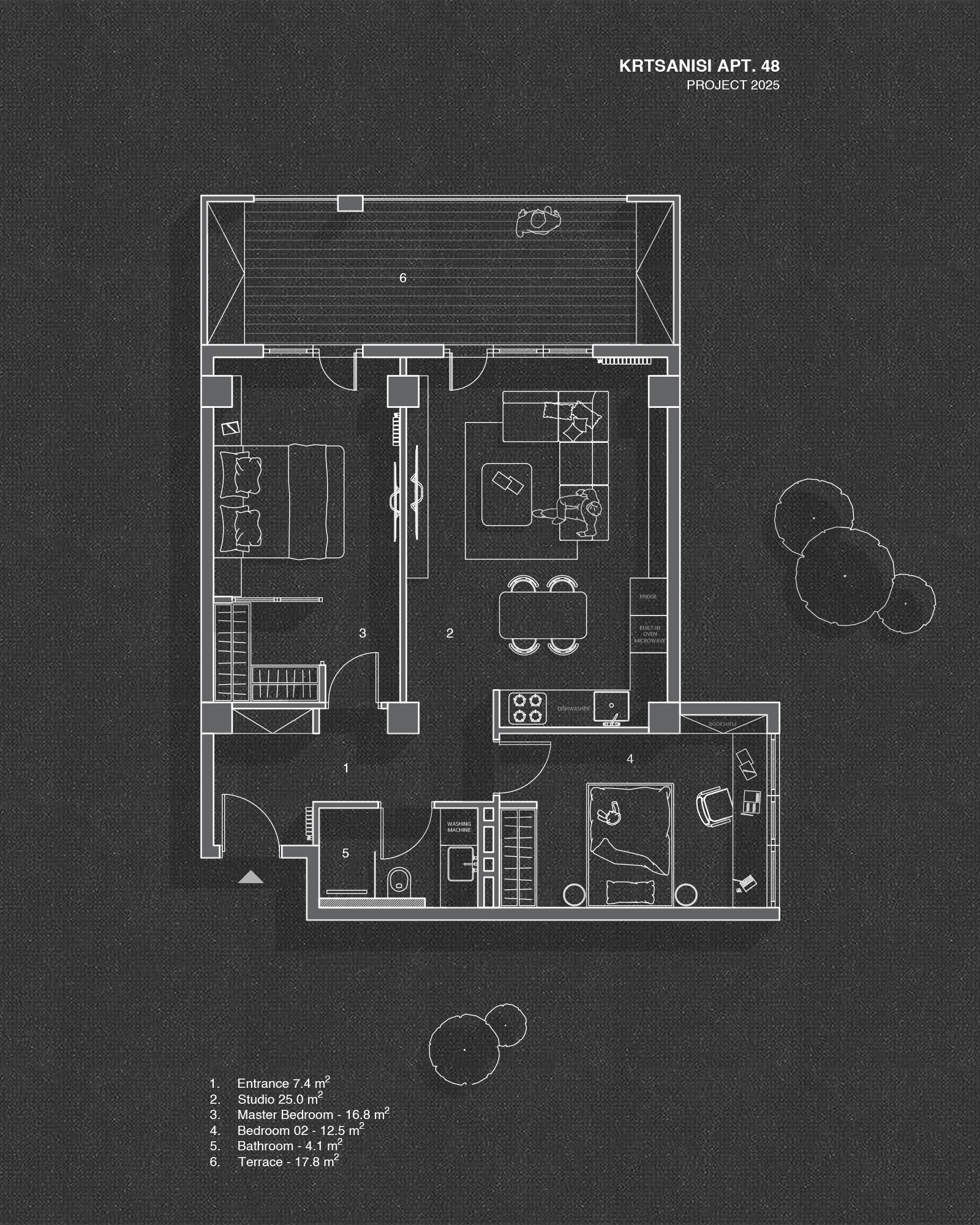 Krtsanisi Apt. 48 floor plan
